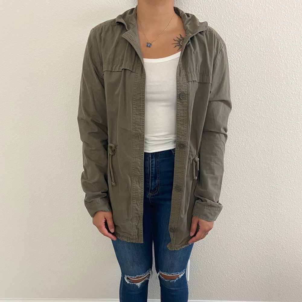 Military Trench Coat Jacket